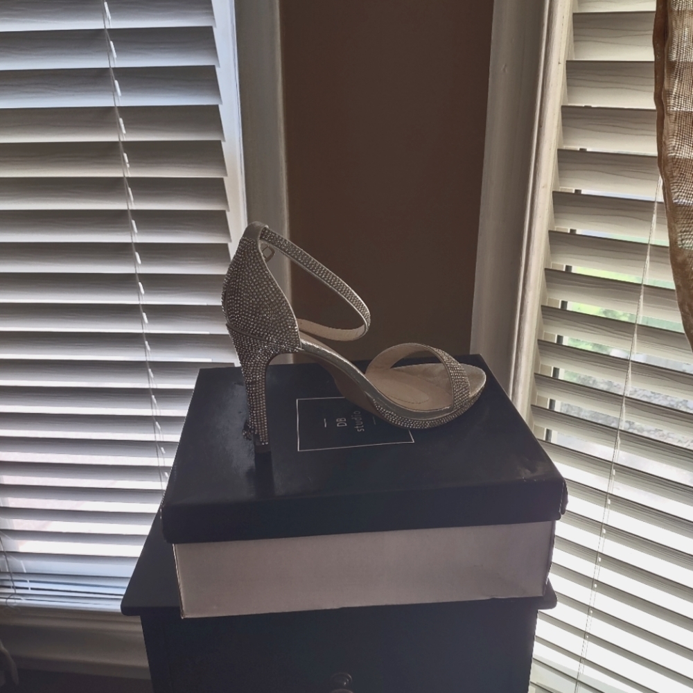Silver shoe for wedding